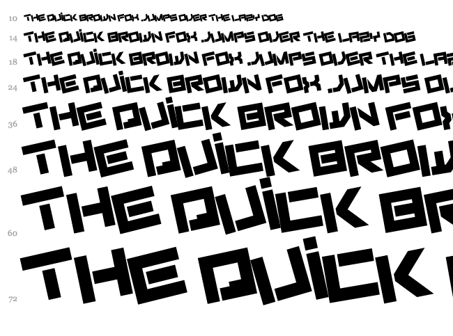 Fiker font waterfall
